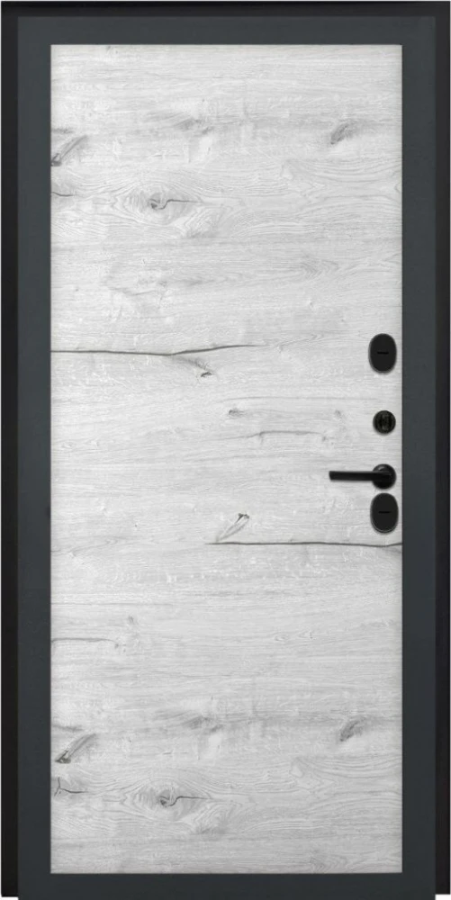 Входная дверь ДвериПРО Аура Без фрезеровки Дуб арктик горизонт DPRO204747 внутренняя сторона